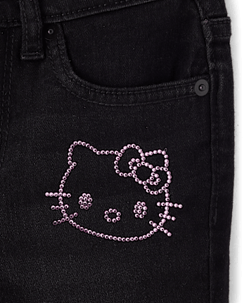 Girls Hello Kitty® Rhinestone Flare Jeans