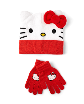 Girls Hello KittyÂ® 2-Piece Cold Weather Set