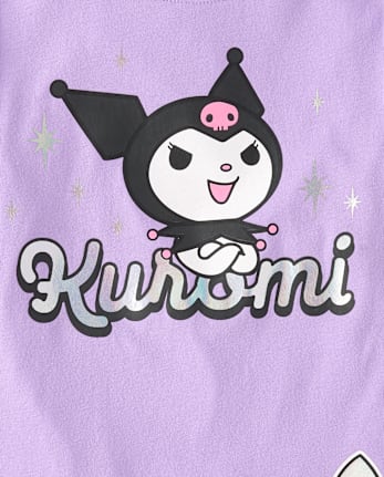 T-shirt graphique holographique Kuromi™ pour filles