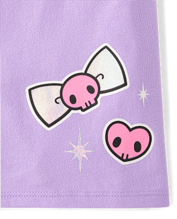 T-shirt graphique holographique Kuromi™ pour filles