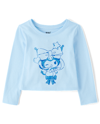 Toddler Girls Kuromi™ Glitter Baby Tee