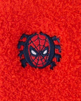 Boys Spider-Man Embroidered Cozy Socks 2-Pack