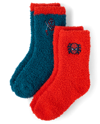 Boys Spider-Man™ Embroidered Cozy Socks 2-Pack