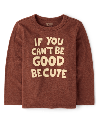 Baby And Toddler Boys Be Cute Graphic Tee