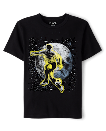 Boys Soccer Player Graphic Tee