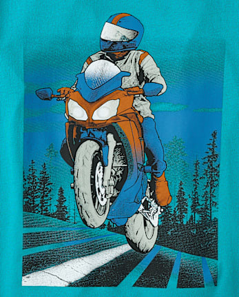 Boys Motorcycle Graphic Tee