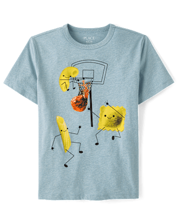 Boys Pasta Basketball Graphic Tee