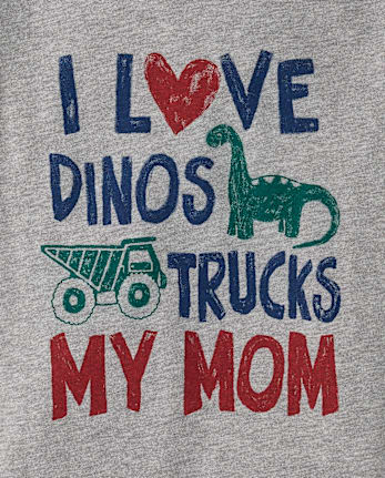 T-shirt graphique « Love My Mom » pour bébés et tout-petits garçons