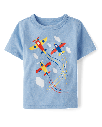 Baby And Toddler Boys Airplanes Graphic Tee