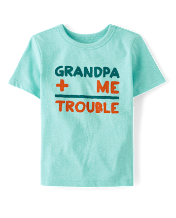 Baby And Toddler Boys Grandpa Plus Me Graphic Tee