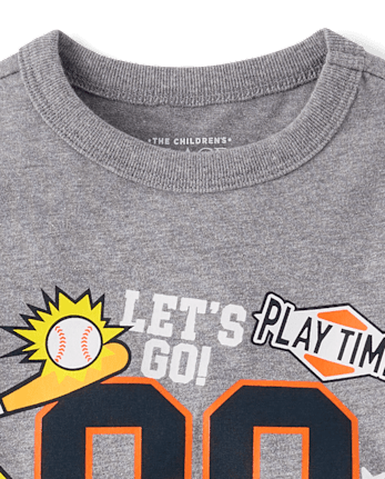 Baby And Toddler Boys Sports Patches Graphic Tee