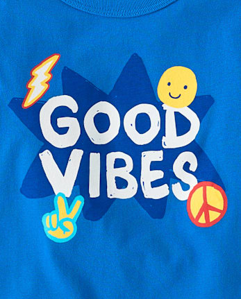 Baby And Toddler Boys Good Vibes Graphic Tee