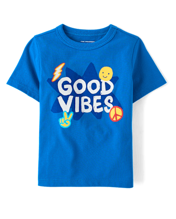 Baby And Toddler Boys Good Vibes Graphic Tee