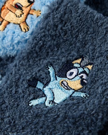 Baby And Toddler Boys Bluey™ Embroidered Cozy Socks 2-Pack