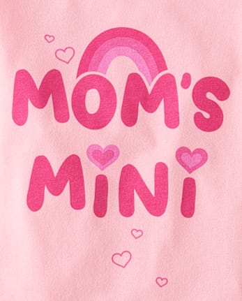 Baby And Toddler Girls Mom's Mini Graphic Tee