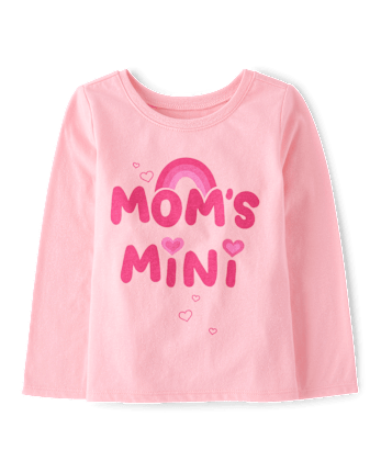 Baby And Toddler Girls Mom's Mini Graphic Tee