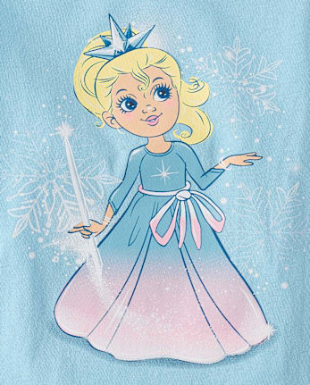 Baby And Toddler Girls Princess Graphic Tee