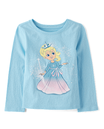 Baby And Toddler Girls Princess Graphic Tee
