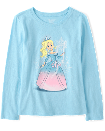 Girls Princess Graphic Tee