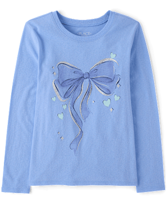 Girls Bow Graphic Tee