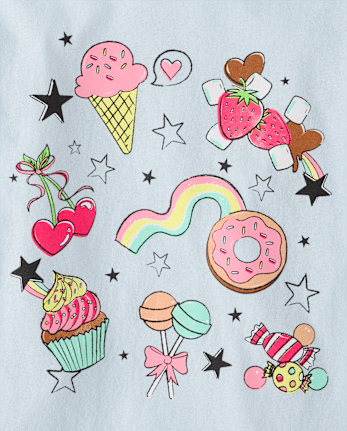 Girls Snack Food Graphic Tee