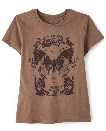 Girls Butterfly Graphic Tee