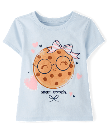 Baby And Toddler Girls Smart Cookie Graphic Tee