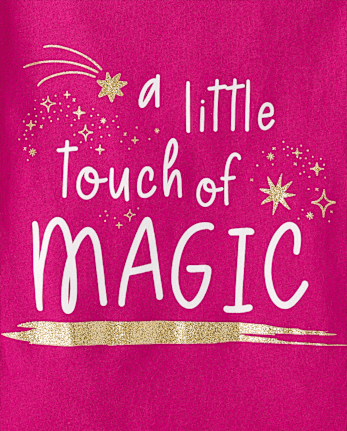 Baby And Toddler Girls Touch Of Magic Graphic Tee
