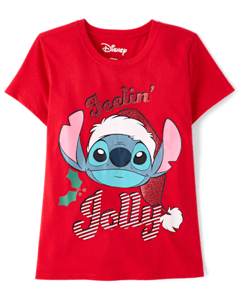 Girls Stitch™ Jolly Christmas Graphic Tee