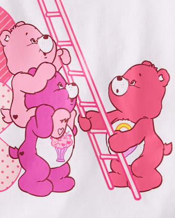 Girls Care Bears™ Ladder Valentine's Day Graphic Tee