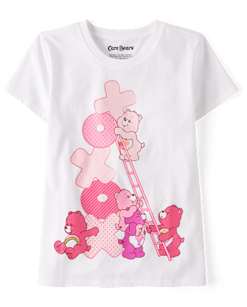 Girls Care Bears™ Ladder Valentine's Day Graphic Tee