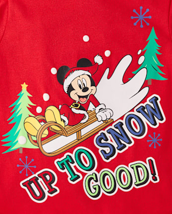 Baby And Toddler Boys Mickey Mouse™ Snow Good Christmas Graphic Tee