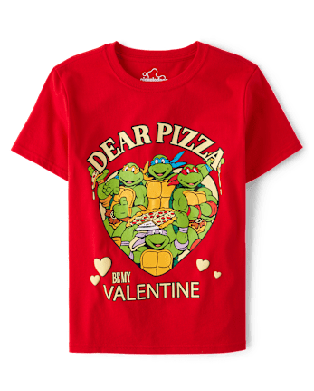 Boys Teenage Mutant Ninja Turtles™ Valentine Pizza Graphic Tee