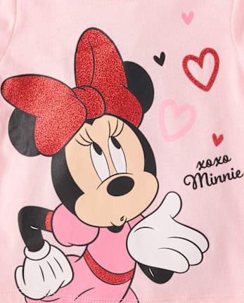 Baby And Toddler Girls Minnie Mouse™ Valentine's Day Graphic Tee