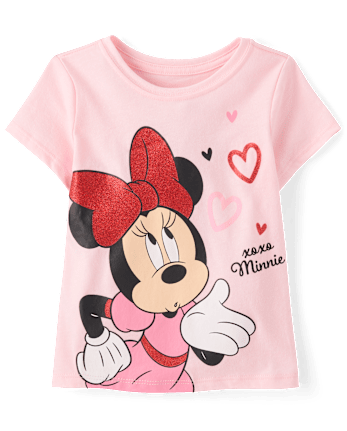 Baby And Toddler Girls Minnie Mouse™ Valentine's Day Graphic Tee