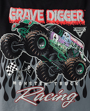 Boys Monster Jamâ¢ Grave Digger Graphic Tee
