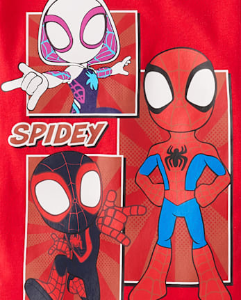 Baby And Toddler Boys Spidey And Friends™ Grid Graphic Tee