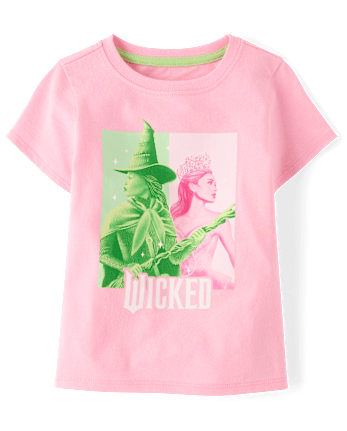 Baby And Toddler Girls Wicked™ Glinda And Elphaba Profile Graphic Tee