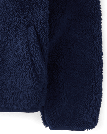 Girls Heavyweight Sherpa Zip Up Jacket