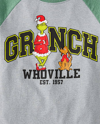 Boys Dr. Seuss The Grinch™ And Max Christmas Raglan Graphic Tee