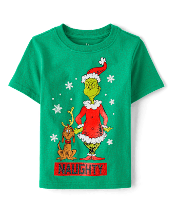 Baby And Toddler Boys Dr. Seuss The Grinch™ Naughty Christmas Graphic Tee