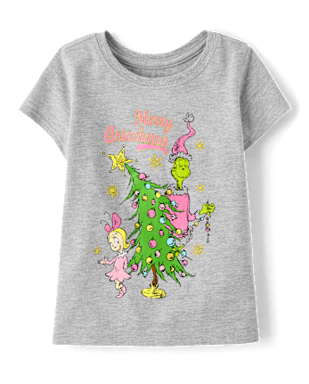 Baby And Toddler Girls Dr. Seuss The Grinch™ Merry Grinchmas Graphic Tee
