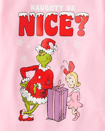 Baby And Toddler Girls Dr. Seuss The Grinch™ Nice Christmas Graphic Tee
