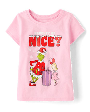 Baby And Toddler Girls Dr. Seuss The Grinch™ Nice Christmas Graphic Tee