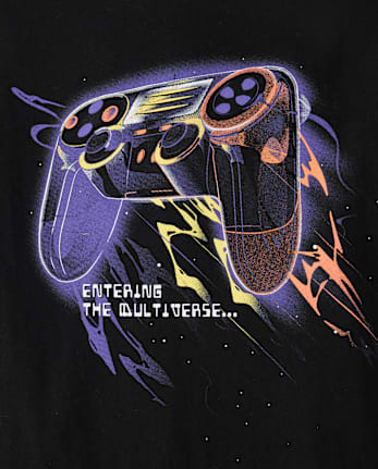 Boys Game Controller Universe Graphic Tee