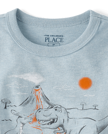 Baby And Toddler Boys Dino Mountain Graphic Tee
