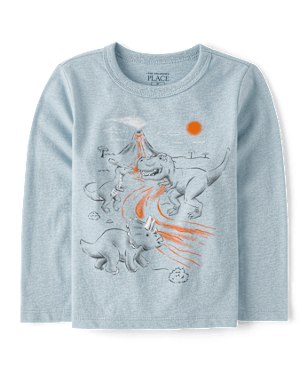 Baby And Toddler Boys Dino Mountain Graphic Tee