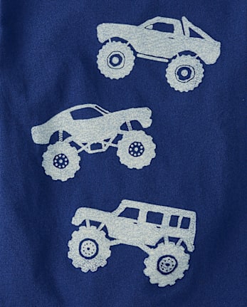 Baby And Toddler Boys Monster Truck Trio Graphic Tee