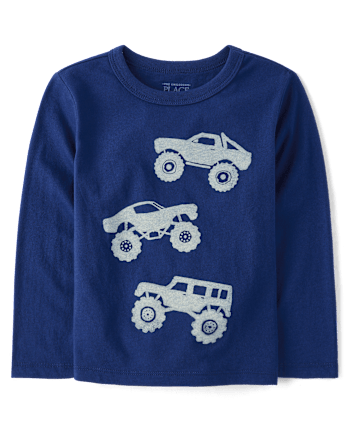 Baby And Toddler Boys Monster Truck Trio Graphic Tee