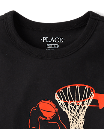 Boys Basketball Player Graphic Tee